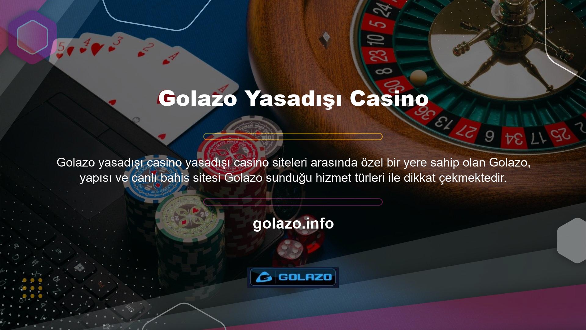Dünyanın önde gelen şirketlerinden biri olan Golazo, üyelerine kaliteli oyun ürünleri sunabilmektedir